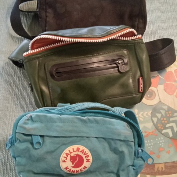 Fjallraven Lululemon Hunter - 3 small Crossbody bags green black gray turquoise - Picture 5 of 6